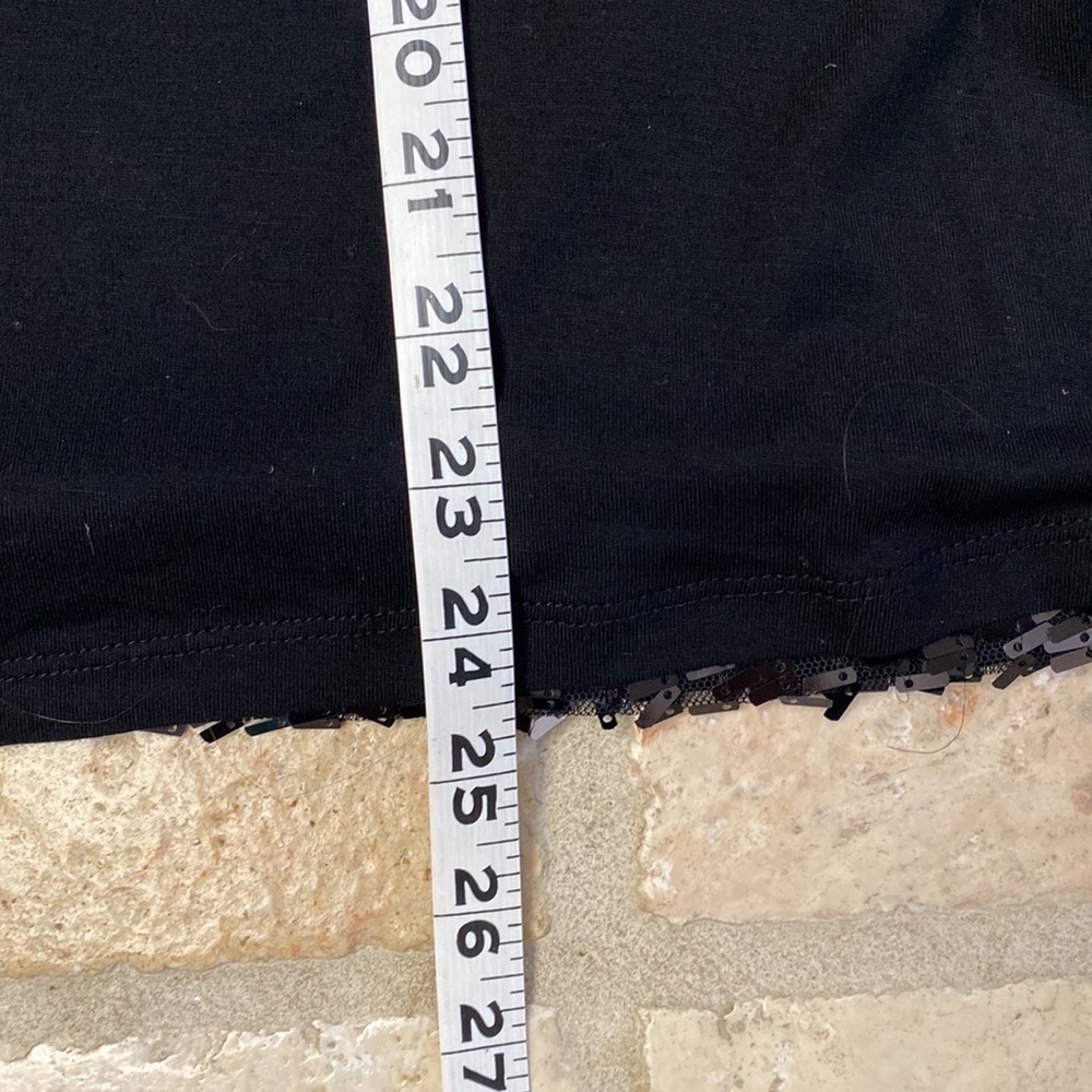 NWT 89th + Madison black sequin sleeveless top Womens 1X plus size Festive party - Picture 4 of 8